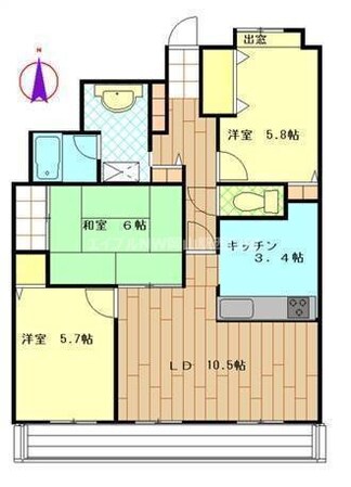 ファミールタワープラザ岡山の物件間取画像